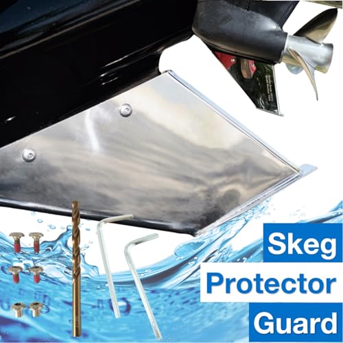 Image of 1906 Skeg Protector Guard for Honda Mercury for Ni ssan /Tohatsu Force 40-140 HP 2 & 4 Stroke Motor Stainless Steel Wear Tab 27071