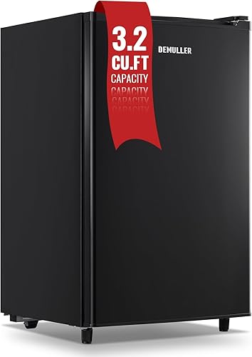 Congelador vertical de 3.2 pies cĂșbicos, congelador independiente de una sola puerta con termostato ajustable para cocina, apartamento, sĂłtano,