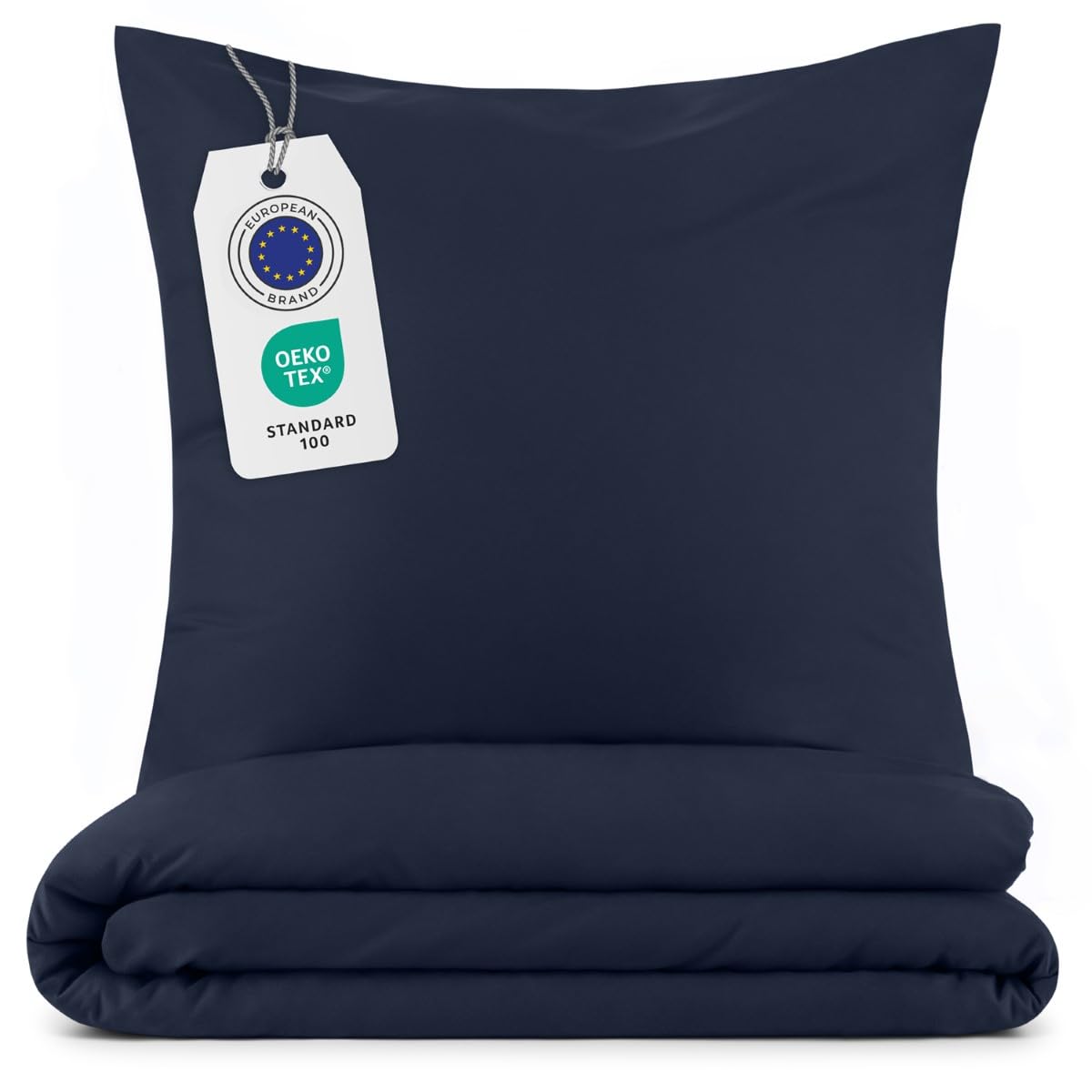 Blumtal Copripiumino Matrimoniale 260x240 e Federe 65x65 - Set di Lenzuola in microfibra extra morbida certificata Oeko-Tex, Set Copripiumino Matrimoniale con 2 Federe - 3 pezzi - Blu Oceano