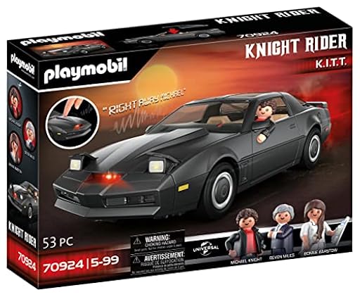 PLAYMOBIL 70924 Knight Rider, El Coche fantástico, con luz y Sonido Originales, para niños y Fans de Knight Rider, A Partir de 5 a 99 años | Ya disponible en tu tienda friki favorita! En mundofriki.es!