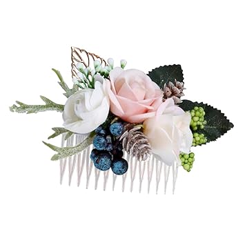Silk flower hair comb Clearance