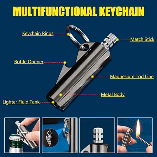 2 Pack Encendedor Multifuncional Reutilizable y Resistente miniatura 6