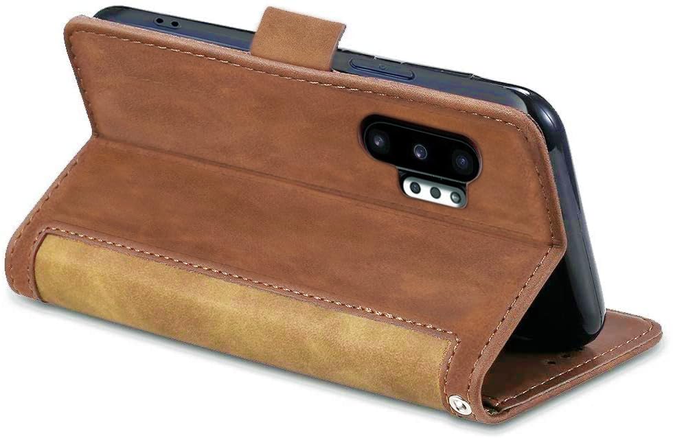 Image of Excelsior Flip Cover for Samsung Galaxy Note 10 Plus | Premium PU Leather | 360 Degree Protection (Coffee)