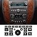 ihreesy Car Radio Panel Button Sticker,Self-Adhesive Car Central Control Button Stickers for Fixing Ruined Faded Radio Button Repair Sticker Fit for Truck SUV 2007-2014