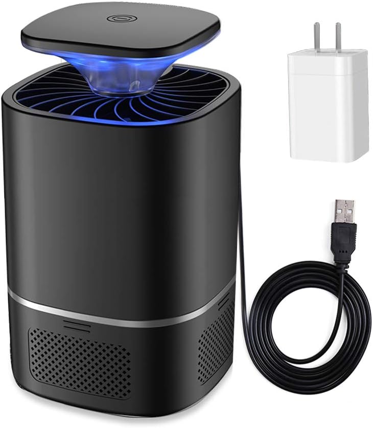 Electric Bug Zapper Light Bulb, Suction Mosquito Killer Lamp UV Led Electronic Insect & Fly Killer for Indoor