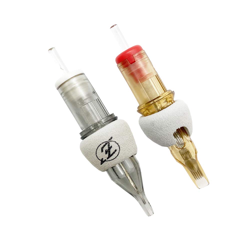 EZ Tact Tattoo Cartridge Needles Memory Foam Cover 100 Pcs for Tattoo Supply Gray