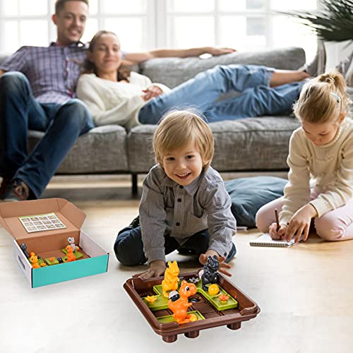 FORMIZON Logik Spiele, Brettspiel mit 60 Herausforderungen, Montessori Spielzeug, Kinder Dinosaurier Spiele, Logikspiele… – Bild 8