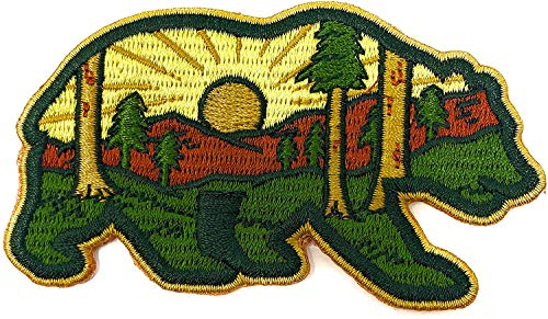 O Houlihans - Mountain Forest Bear Hook Patch