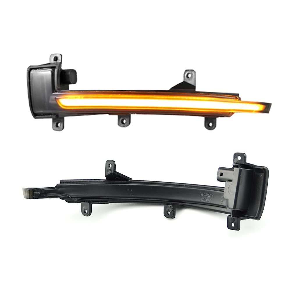 QKLsudua 2pcs Dynamic Sequential Blink LED Side Mirror Turn Signal Light Assembly Compatible with Au-di TT TTS MK2 8J TTRS R8
