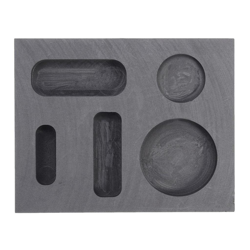 Black Graphite Furnace Casting Foundry Crucible Melting Tool 5 Slots-image-10