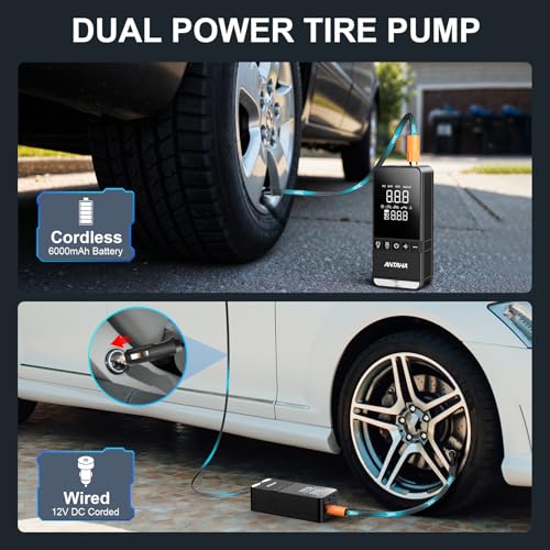 Portable Car Tire Inflator Digital