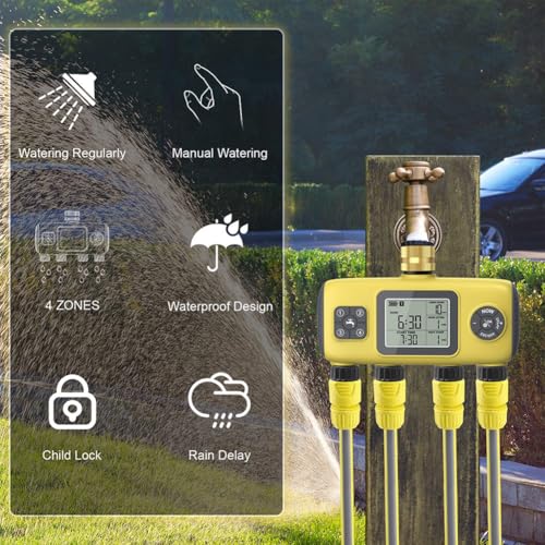 Timer d'irrigation programmable Imperial Thread avec capteur de pluie pour arrosage automatique