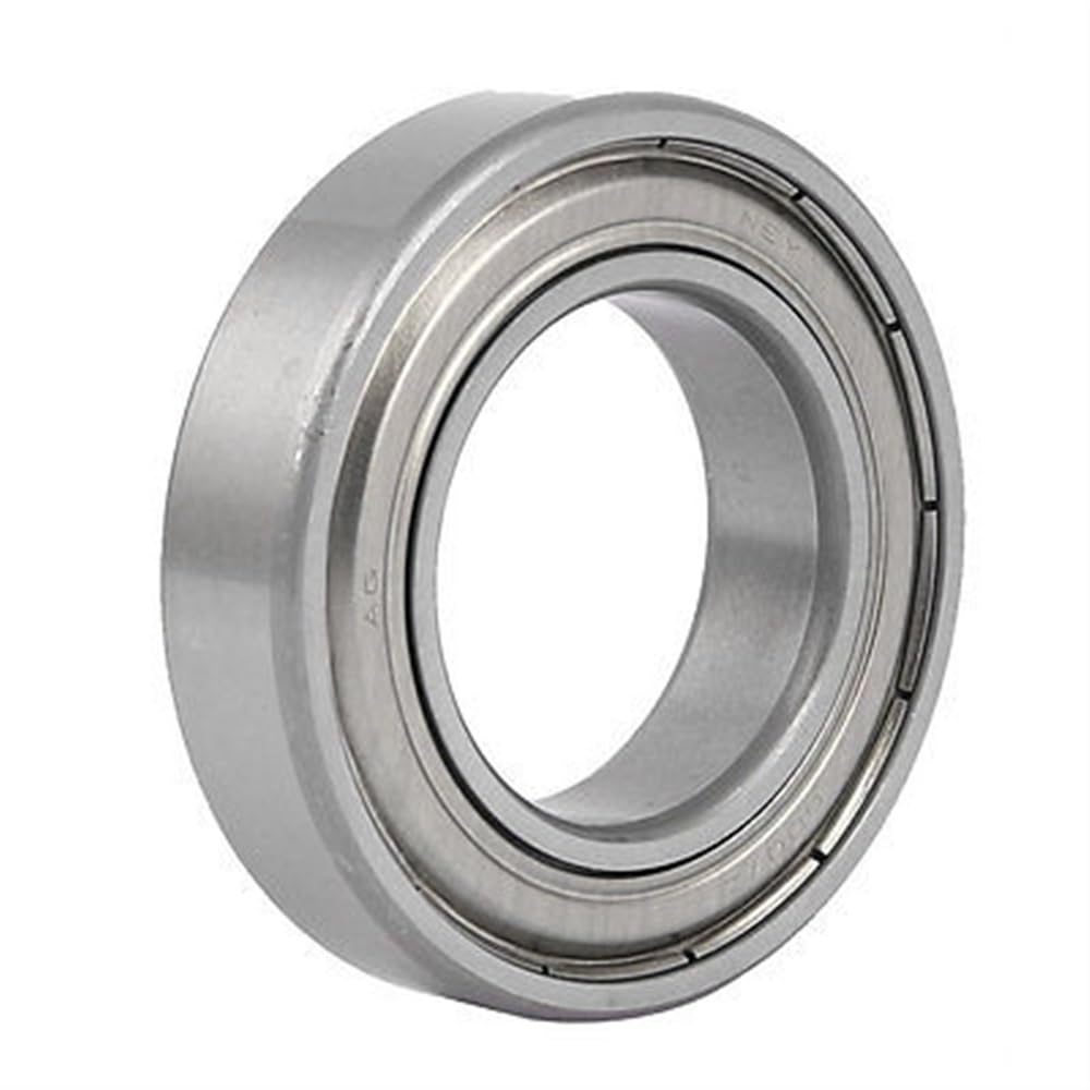 WTEPNQQDI 15mm x 80mm 50mm Double Sealed Deep Groove Ball Bearing Silver Tone