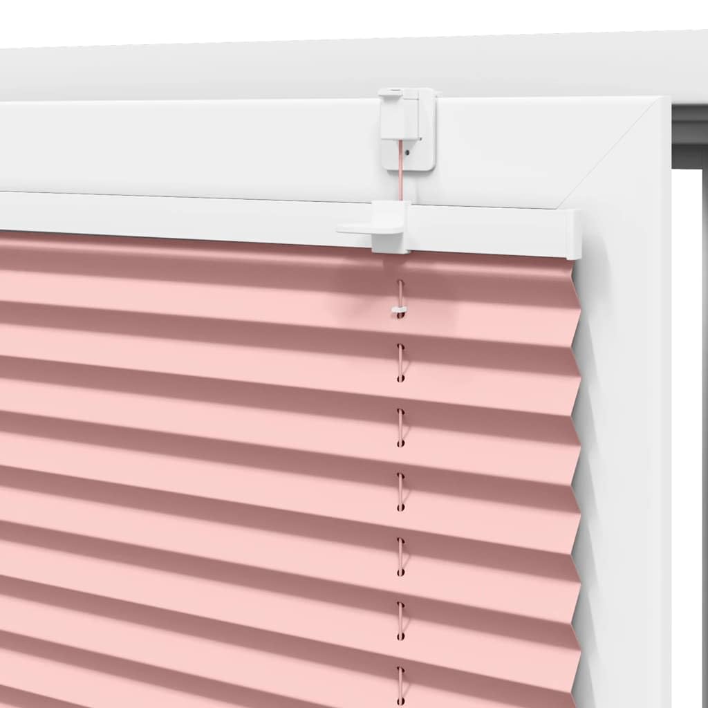 Tenda Plissettata Rosa 85x200 cm Senza Foro per Finestra | Protezione solare e privacy ideale per soggiorno o camera da letto, installazione rapida con o senza foro.
