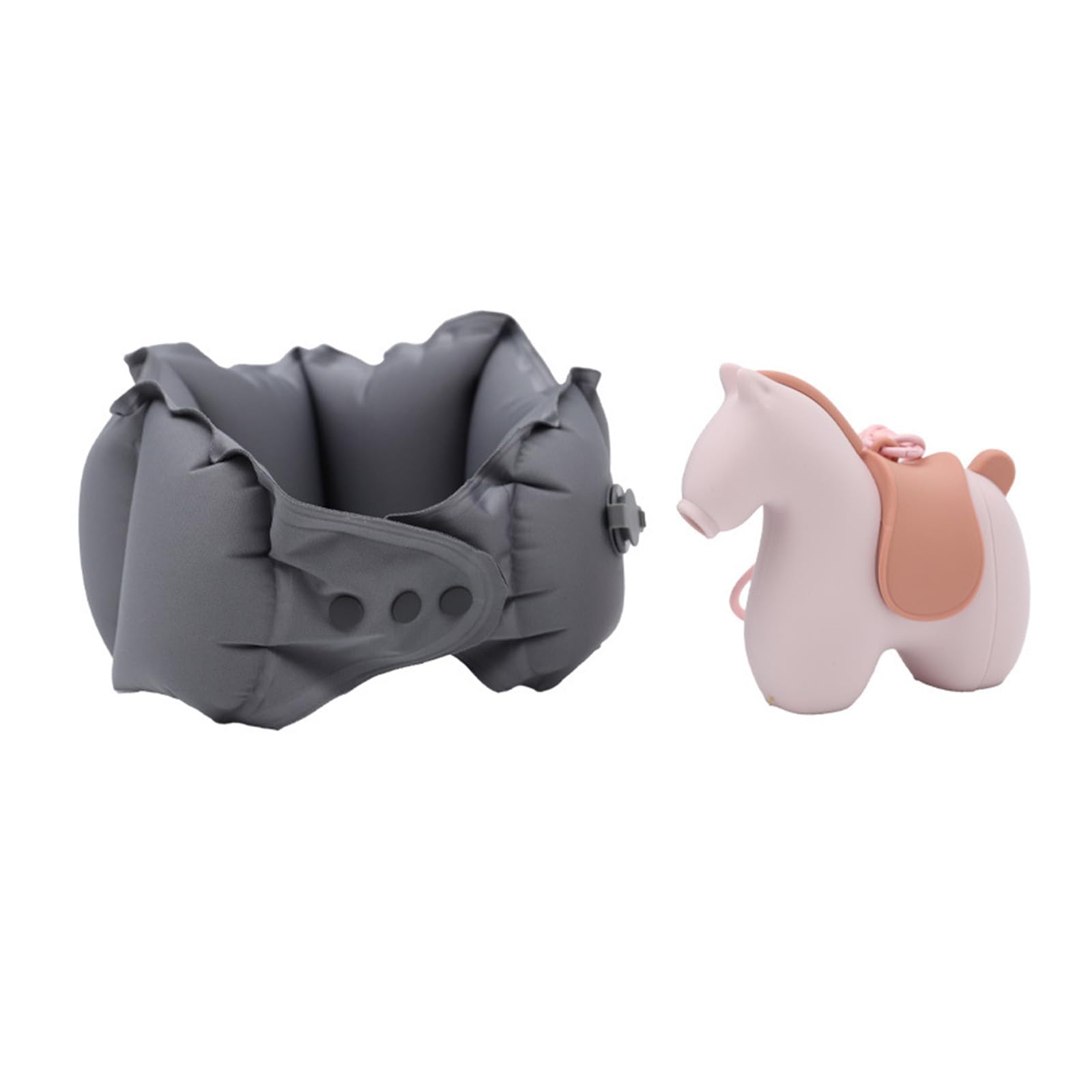 NMFLAB Inflatable Travel Pillow for Road Trips and Offices Easy to Comfortable Neck Rest for Car