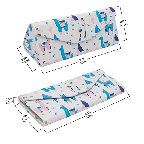 Image of Real Sic Glasses Case for Men and Women - Magnetic Folding Hard Shell Sunglass Holder - Inspired by Adorable Animals