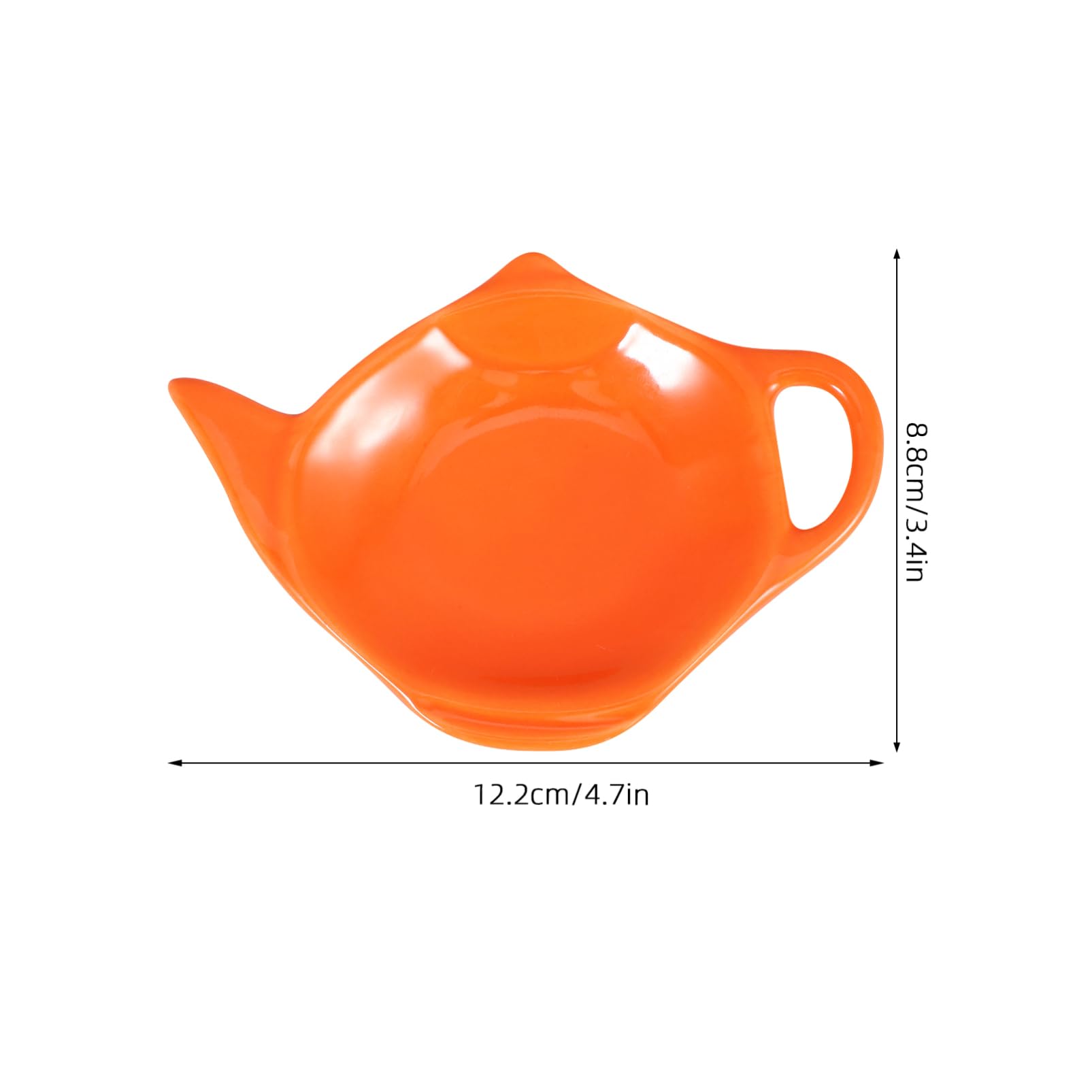 FUNOMOCYA Tea Bag Holder Dish Teaware Ceramic Coaster Tea Saucer Multi-purpose Dish for Breakfast Snacks Condiments