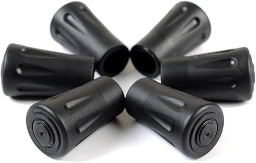 Miniatura 2 de Puntas de repuesto para bastón de trekking, paquete de 16 puntas de goma, puntas de bastón para caminar, protectores de extremos