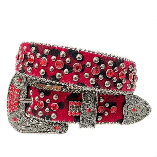 Adhdyuud Women Punk Rock Belts Letter Rhinestone Bling Buckle PU Waist Belt Vintage Men Jean Waistband4
