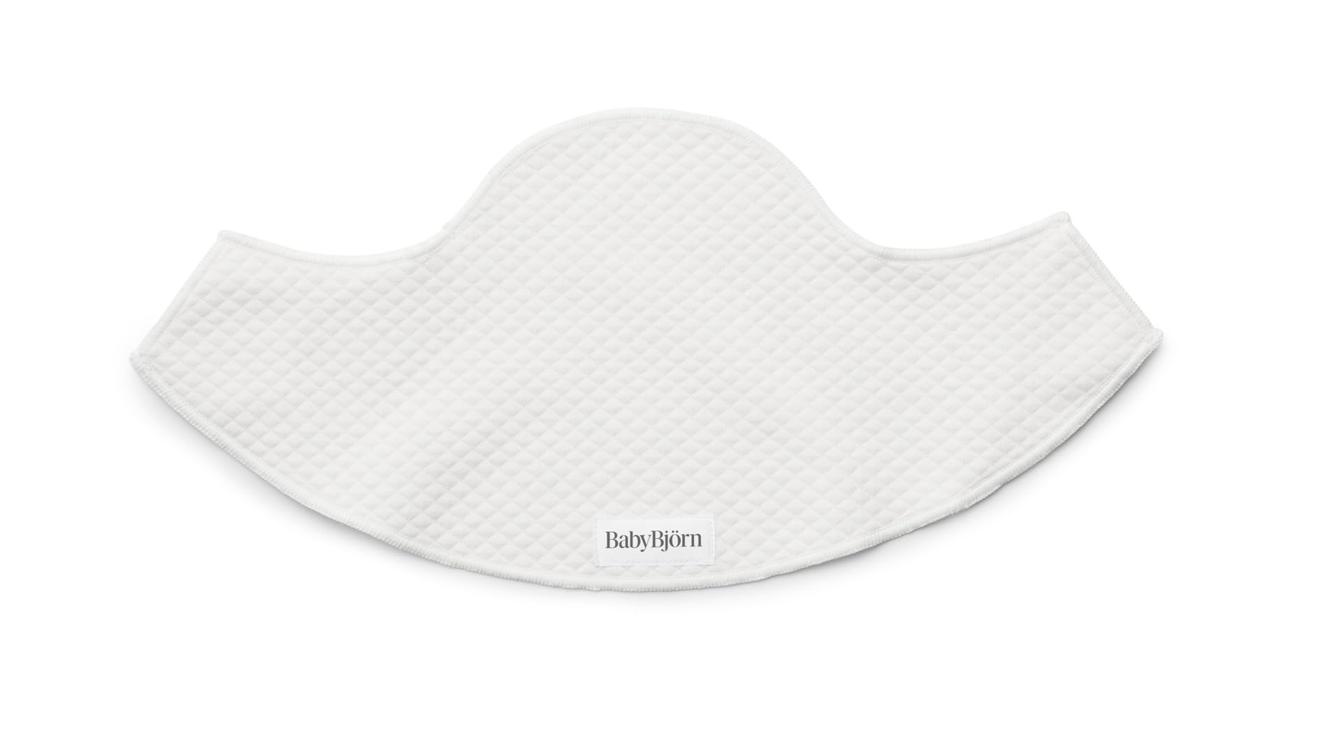 Bundle of BabyBjörn Porte-bébé Mini, Jersey 3D, Gris clair + Bavoir pour Porte-bébé, Blanc