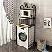 MERTNK Ramy Do Przechowywania Pralki Stojak Podłogowy Na Toaletę, 3-Warstwowy Stojak Na Pralkę, Wieszak Wiszący Stojak Na Pralkę, Stojak Na Organizer Łazienkowy Regulowane Półki Oszczędzające Miejsce/