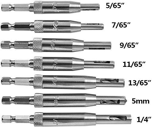 Mèches à Centrage Automatique HSS, 7 Pc Zentrierbohrer (Neu Und - Foto 3
