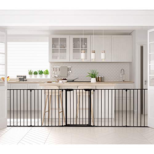 Costzon FWAM-01542 Baby Safety Gate, 6-Panel Fireplace Fence thumb #2