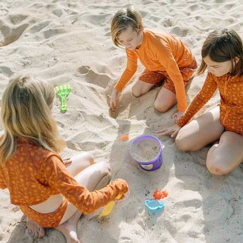 Image of SwimZip Girls' Long Sleeve Zipper Crop Top Rash Guard UPF 50+ Sun Protection