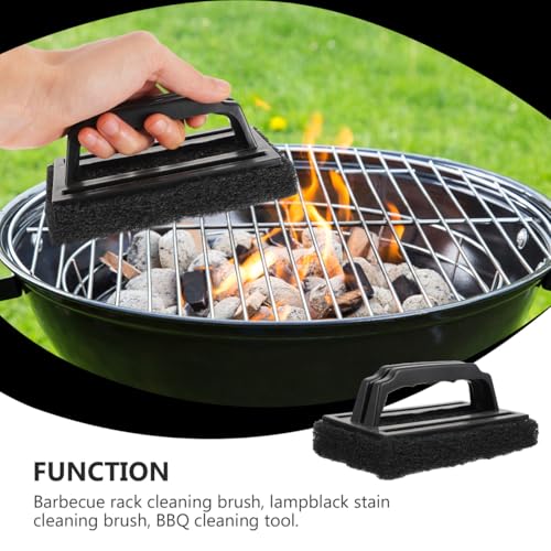 Lurrose Grillreinigungsbürste 3Er Set Mit Griff Pp Schwamm BBQ Grillrost Pinsel Für Effektive Fett- Und Schmutzentfernung Leicht Tragbar Für Gas- Und Holzkohlegrills