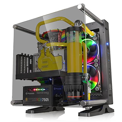 Gabinete TT Core P1 TG Black/Wall Mount/Tempered Glass, Thermaltake, CA1H900T1WN00