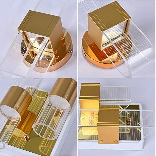 Image of Metal, Acrylic Modern 3 Different Color Mode Changing Energy Saving Led Wall Lamp for Bedroom, Living Room, Restaurants, Dining, Coffee Shop, Home and Office