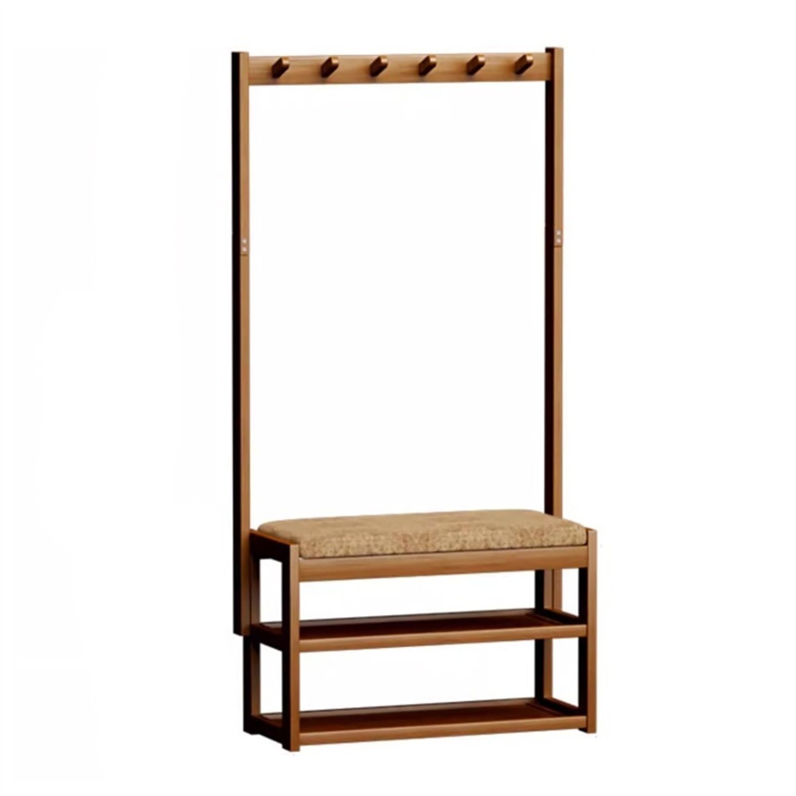 Zapatero Perchero Banco de Zapatos, Banco de Almacenamiento de Zapatos con Asiento Acolchado, árbol de Pasillo 3 en 1, Estante Organizador de Zapatos for Entrada Mostrar Estante(60cm)