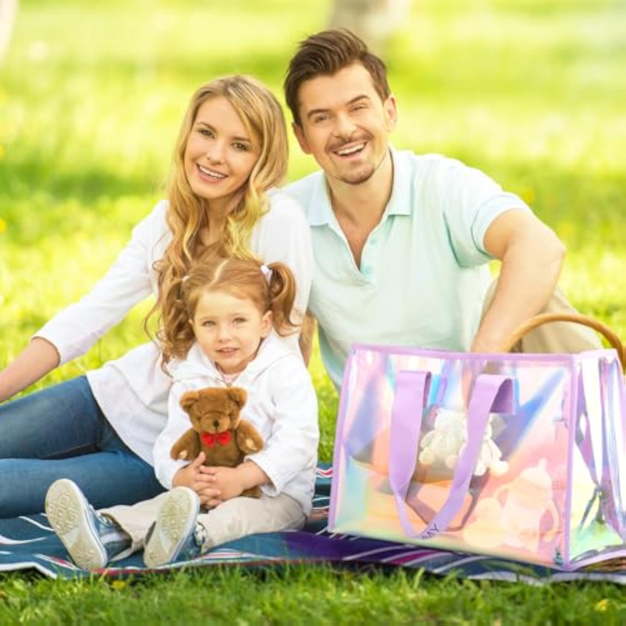 Large Beach Tote Bag for Women, Waterproof Sandproof