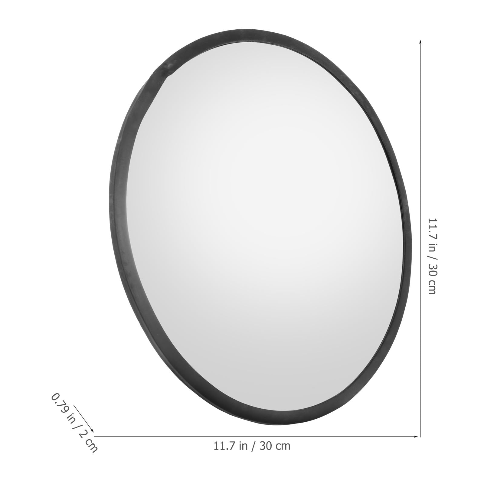Espejo Convexo de Tráfico de 30 Cm para Exteriores E Interiores, Material Pc, Plástico Resistente Visibilidad Clara Distorsión, Adecuado para Tiendas y Callejones