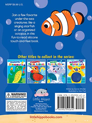 Silly Sea Creatures - Silicone Touch And Feel Board Book - Sensory Board Book #TOP1
