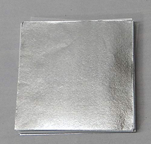 Dhawak Chandi Vark/German 100% Pure World's Finest Silver Leaves - 10 Pcs - Image 3 thumbnail