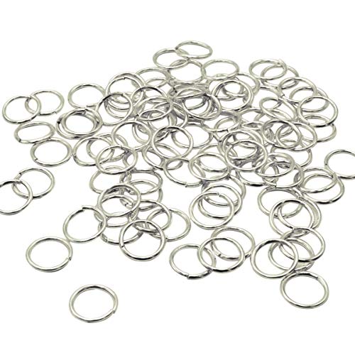 200 PCS Open Jump Rings  Yushulin10 mm Stainless Steel Open Jump Rings Connectors Jewelry Findings