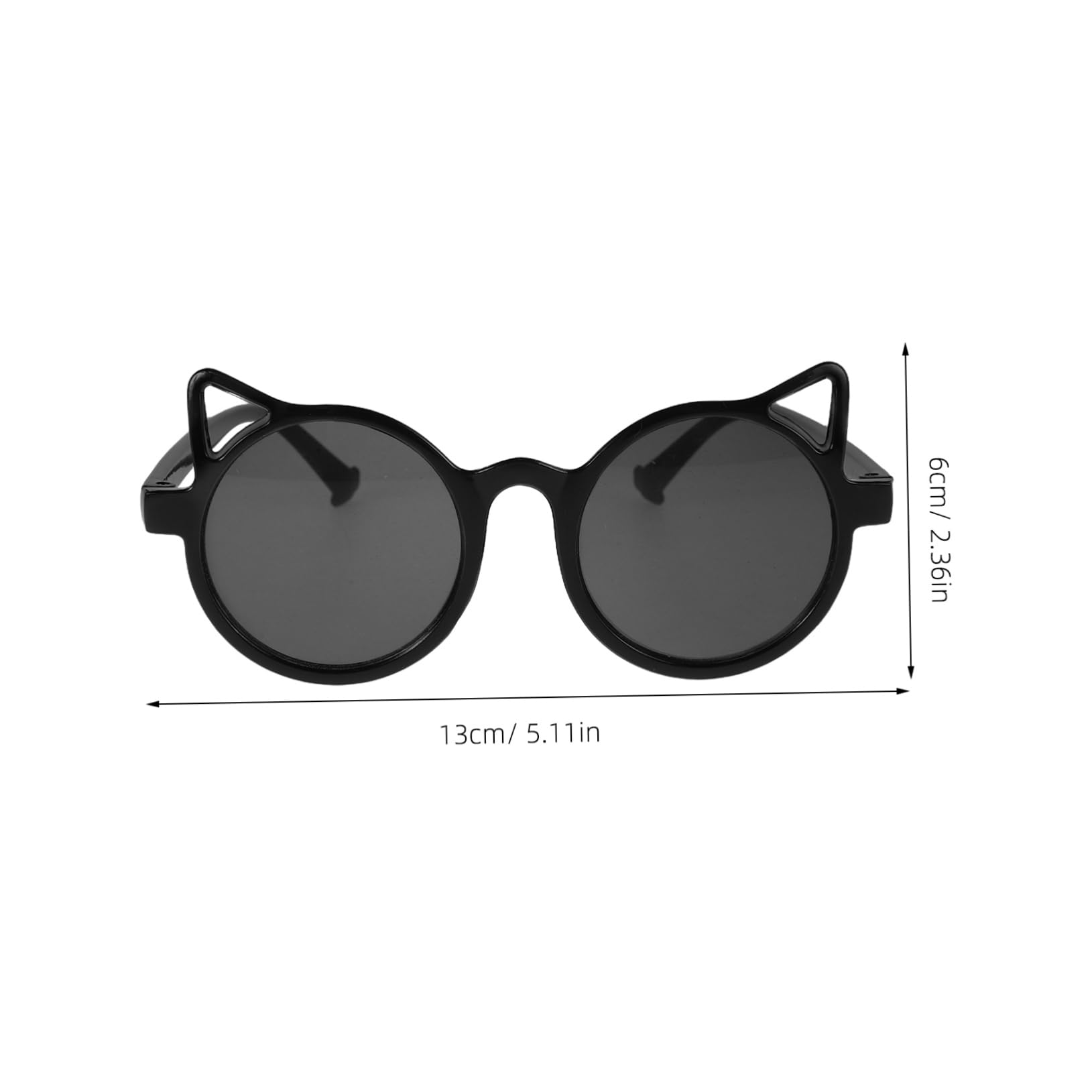 KOMBIUDA Stylish Cat Ear Sunglasses for Boys and Girls Uv Protected Comfortable for Boys and Girls