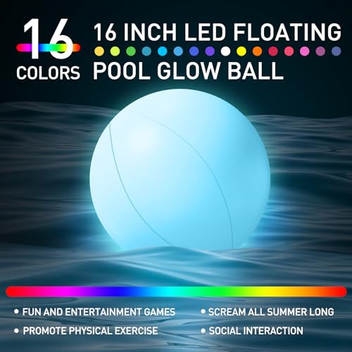 MIAOKE-Pool-Toys-16-Inch-5-Pack-16-Lighting-and-4-Modes-LED-Beach-Ball-with-Remote-ControlSuitable-for-Pool-Games-Night-Summer-Pool-PartyOutdoor-Teen-Adult-Family-Games MIAOKE Pool Toys 16 Inch 5 Pack 16 Lighting and 4 Modes LED Beach Ball with Remote ControlSuitable for Pool Games Night Summer Pool PartyOutdoor Teen Adult Family Games
