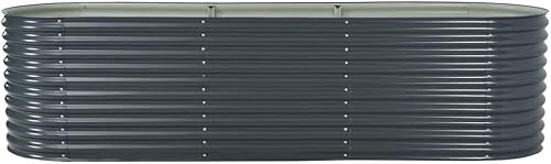 Miniatura 2 de Cama elevada de jardín, macetas decorativas, macetas para plantas al aire libre, camas de jardín para plantas, hierbas, verduras, 126 x 31.5 x 31.9