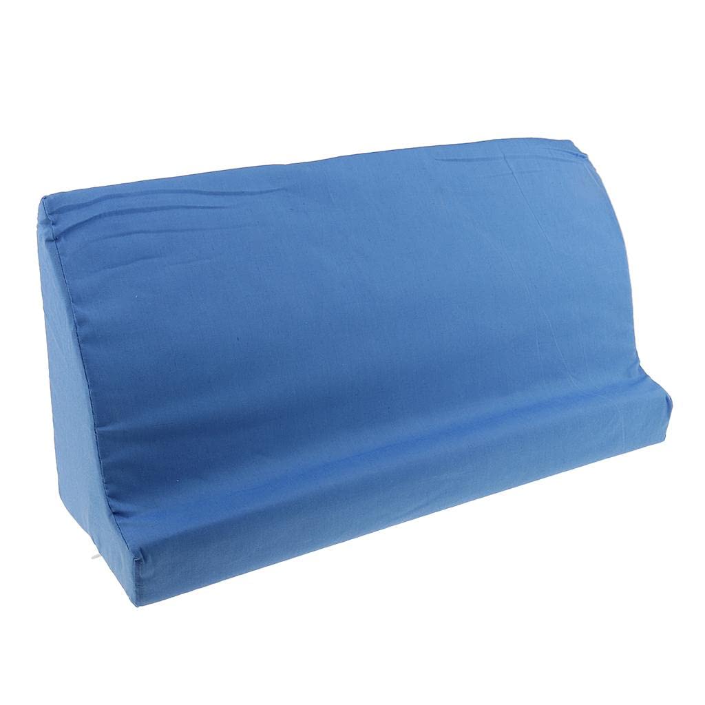 MYADDICTION Foam Bed Wedge Pillow Elevation Cushion Washable Cover Blue 20x10x6 Inch-image-47