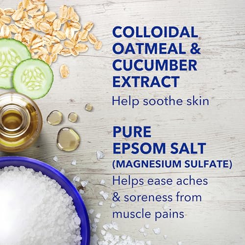 Dr Teal's Epsom Salt Magnesium Soak, Sensitive Skin with Colloidal Oatmeal & Cucumber, 3 lbs (Pack of 4) - image 6