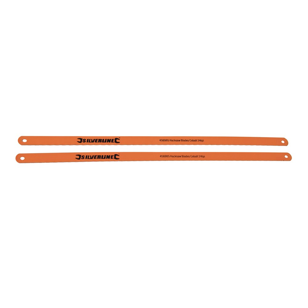 Silverline Hacksaw Blades Cobalt 2pk 24tpi (456985)