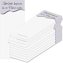 PRICARO Lot de 10 bloc-notes magnétiques avec inscription « 07 » 62 x 148 mm