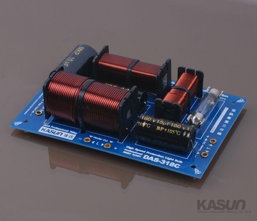 Generic 1pcs 320W 3 Unit Speaker Frequency Divider 3 Way Audio Crossover Filter DAS-318C