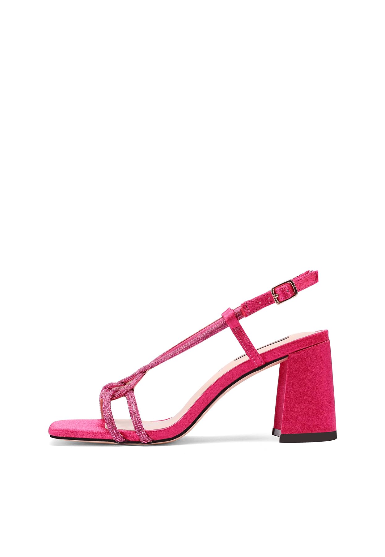 QUEEN HELENA Sandali Eleganti con Strass con Tacco Largo Donna S2870