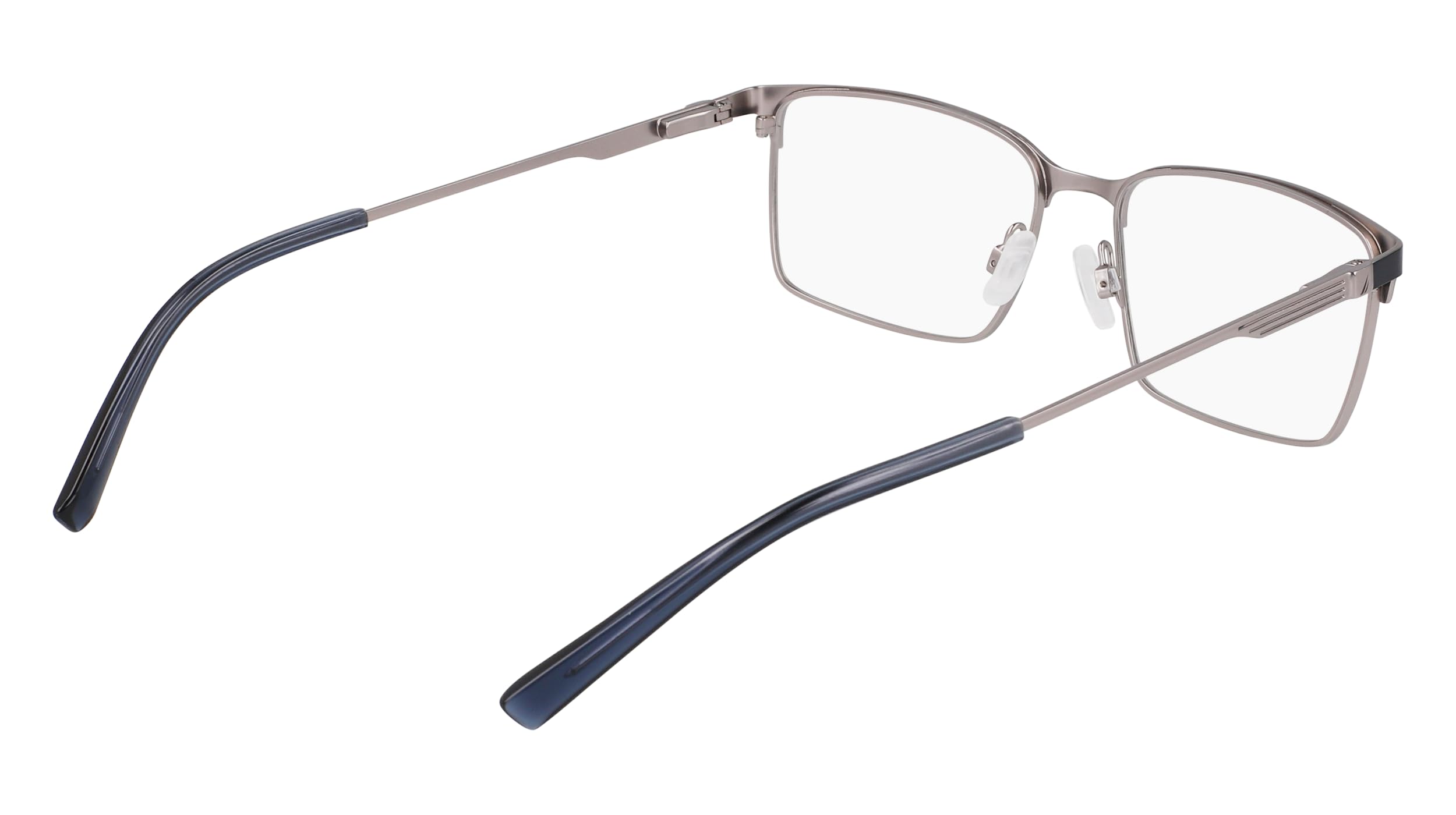 NAUTICA Brille mit Sehstärke für Herren optional mit Sonnenbrillentönung oder Blaulichtfilter, Rechteckig, gefertigt aus Metall, Modell: N7341 (inklusive Brillenetui)
