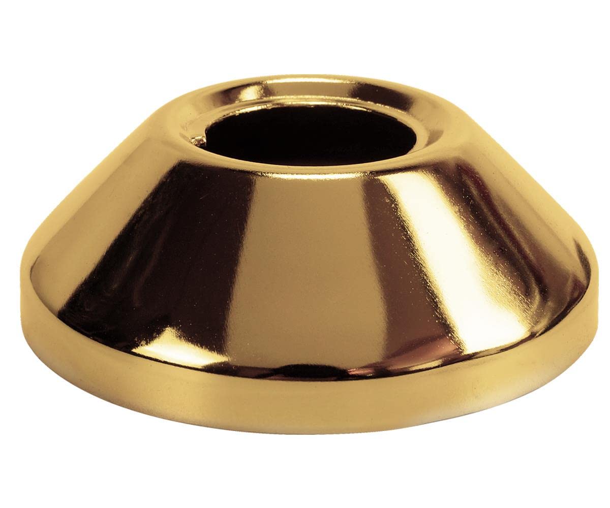 Tycner Gold Finished Steel Pipe Cover Collar Cone 3/4" (25Mm) 25Mm Height