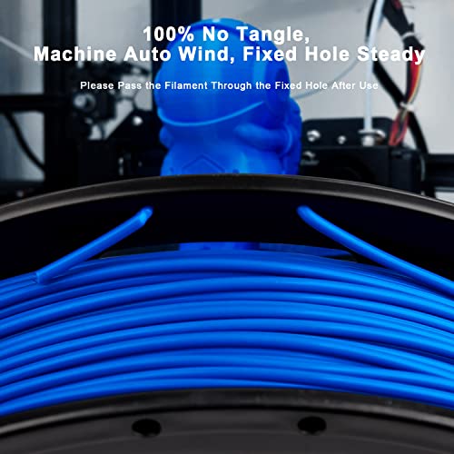 Image of AMOLEN PLA 3D Printing Filament Bundle 1.75mm, Black White Red Blue 250g X 4 Spools Pack 3D Printier Filament, 1KG /2.2 lb in Total, Compatible with Most FDM Printer and 3D Pen