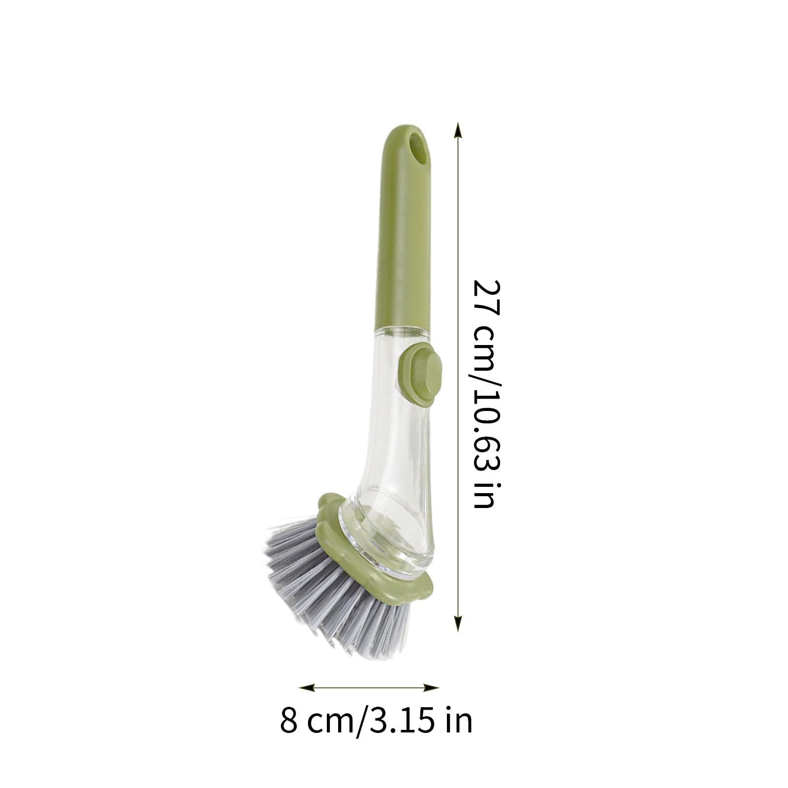 Spazzola per Piatti con Dispenser di Sapone Pulitore manuale antiscivolo | Spazzole da cucina per piatti per Pentole Fornelli Lavelli Padelle Cucina Casa Dormitorio Elettrodomestici